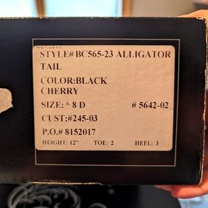 Men's Black Jack Alligator tail boots